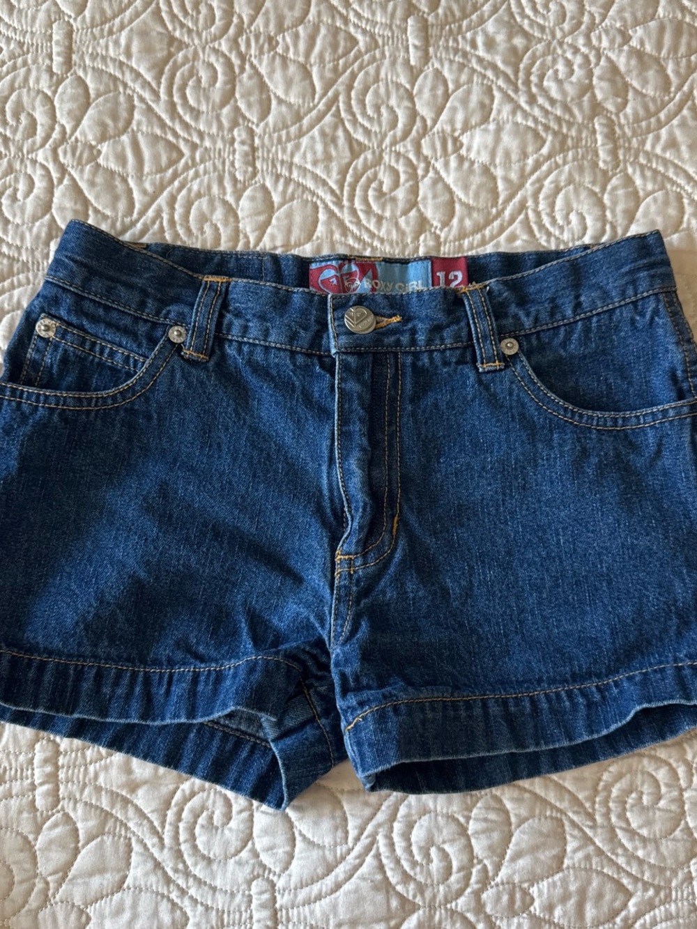 Roxy Dark Blue Denim Jean Shorts